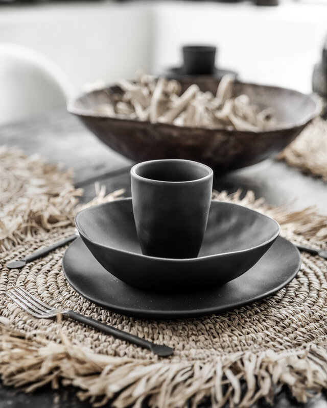 Bazar Bizar The Fringe Raffia Placemat - Naturel - B45 cm