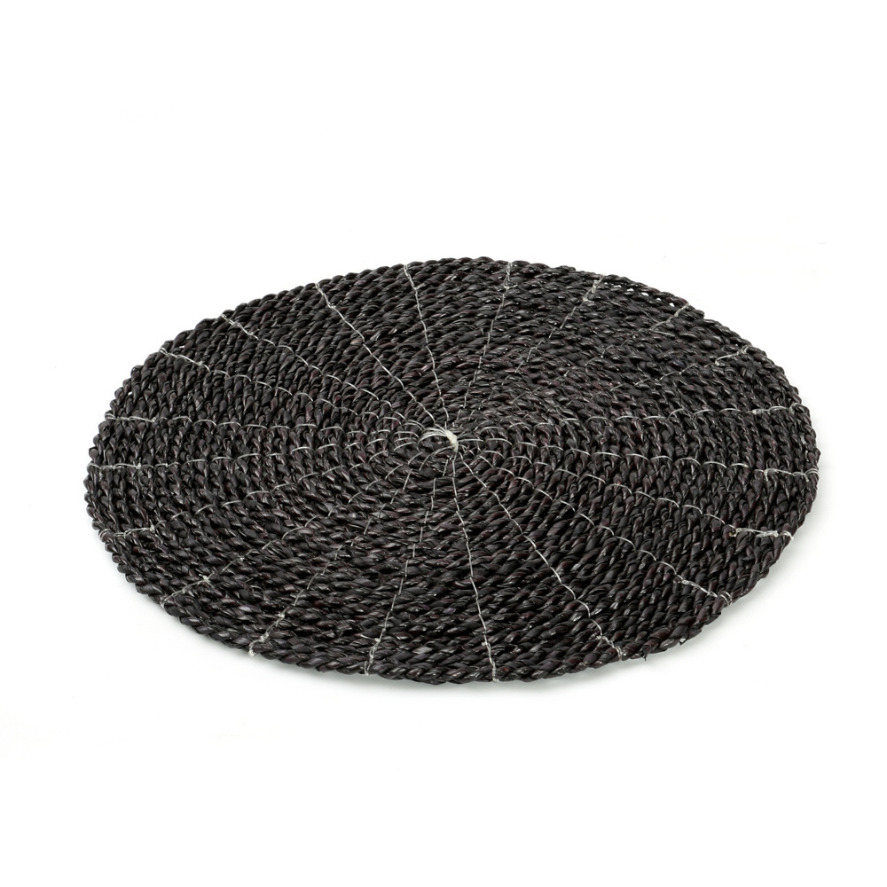 Bazar Bizar The Seagrass Placemat - Zwart - B38 cm