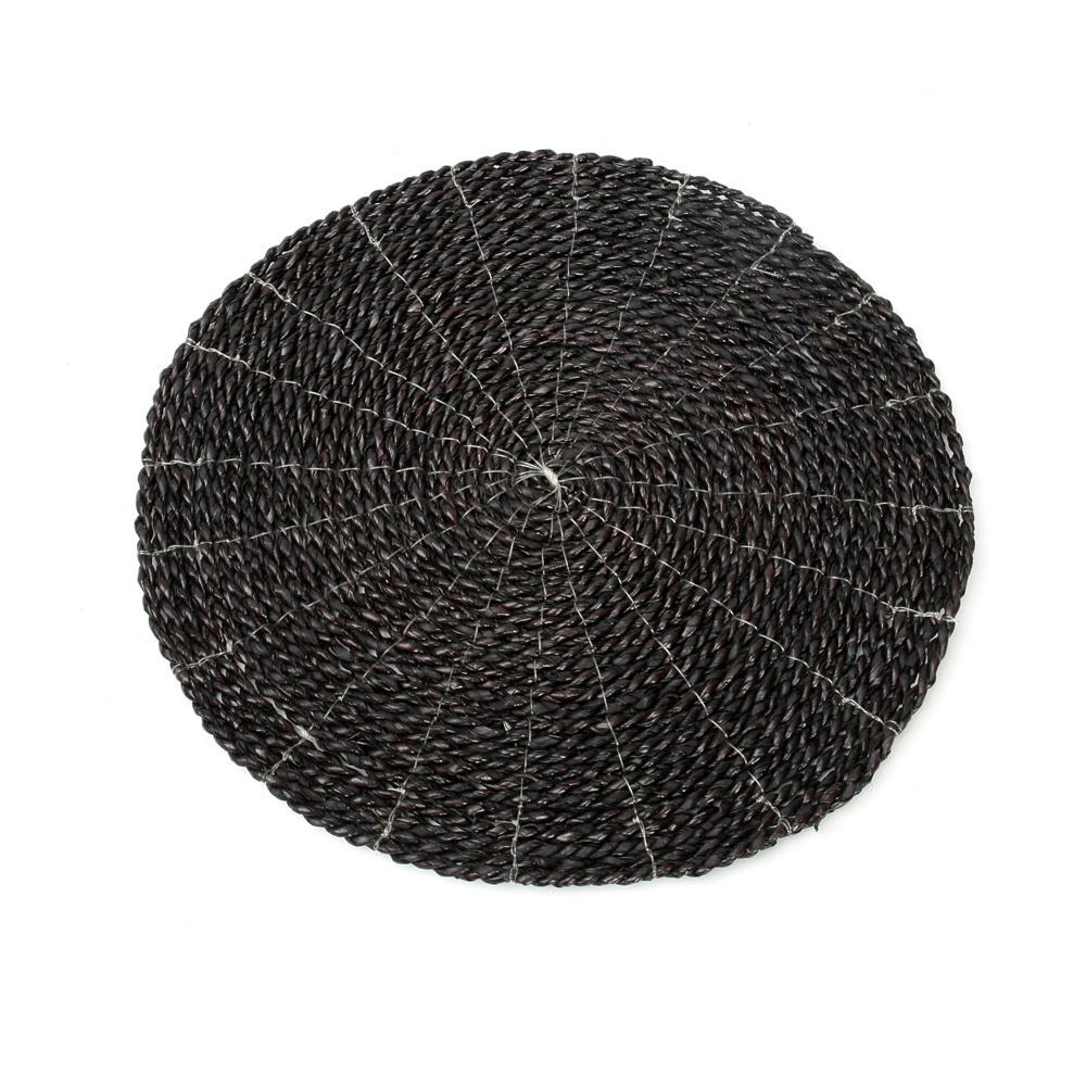 Bazar Bizar The Seagrass Placemat - Zwart - B38 cm