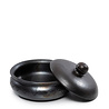 The Burned Curry Pot Met Patroon - Zwart - H14 cm The Burned Curry Pot Met Patroon - Zwart - H14 cm