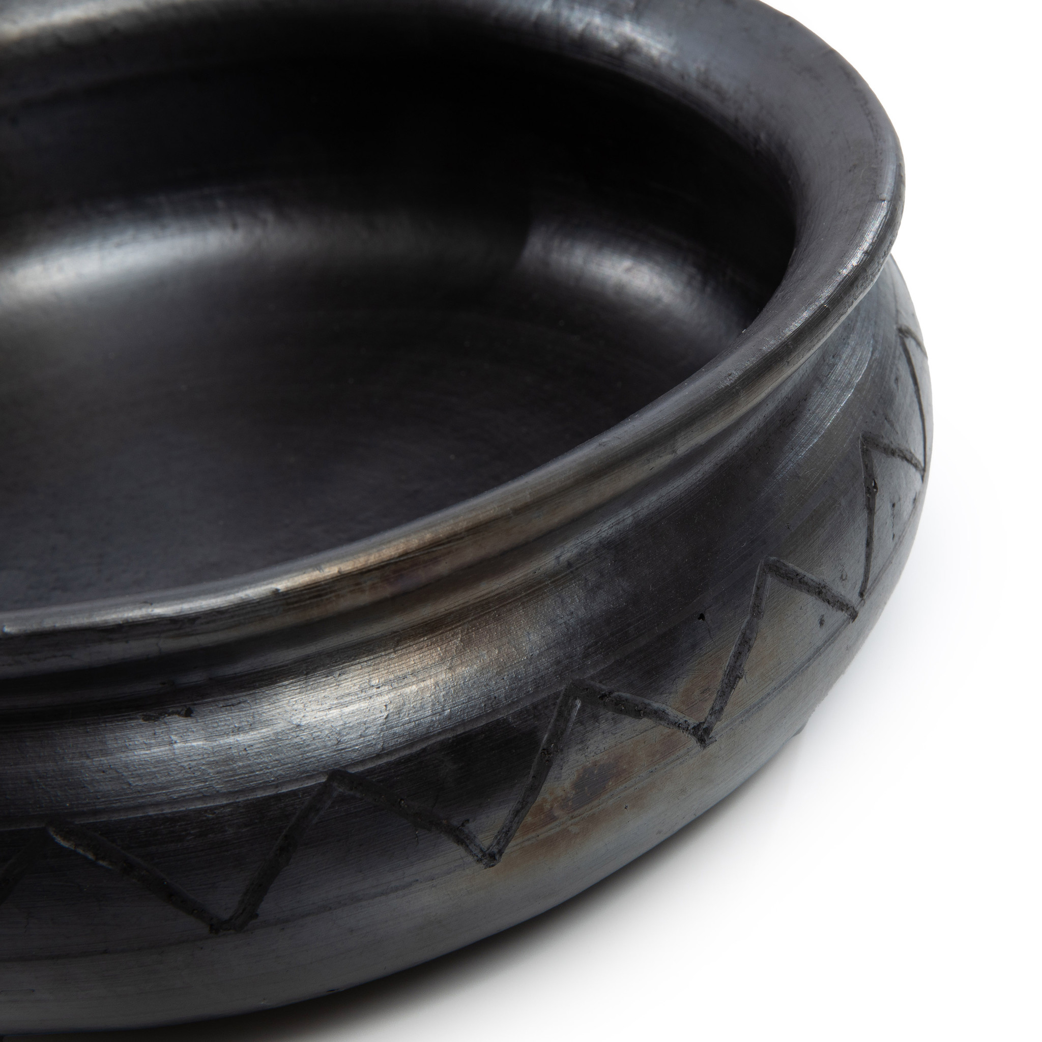 Bazar Bizar The Burned Curry Pot Met Patroon - Zwart - H14 cm