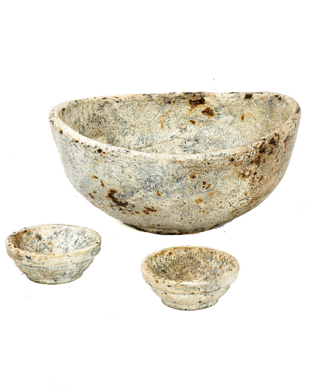 Bazar Bizar The Burned Curved Kommen - Antiek - Set van 3