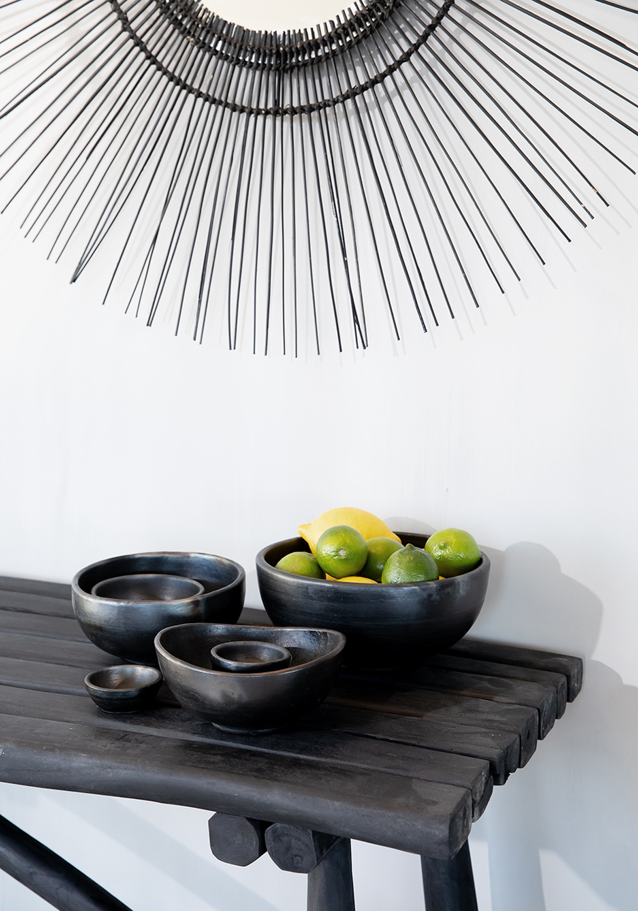 Bazar Bizar The Burned Curved Kommen - Zwart - Set van 3