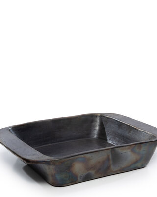 Bazar Bizar The Burned Ovenschaal - Zwart - B37 cm