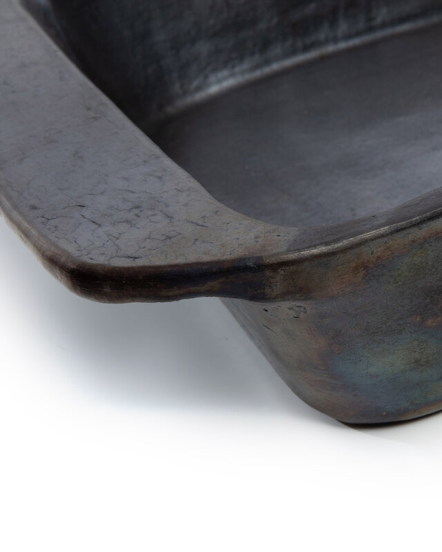 Bazar Bizar The Burned Ovenschaal - Zwart - B37 cm