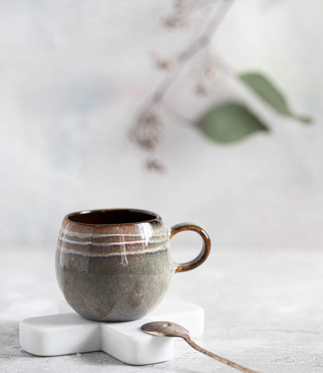 Bazar Bizar The Comporta Espresso Kopjes - Set van 6