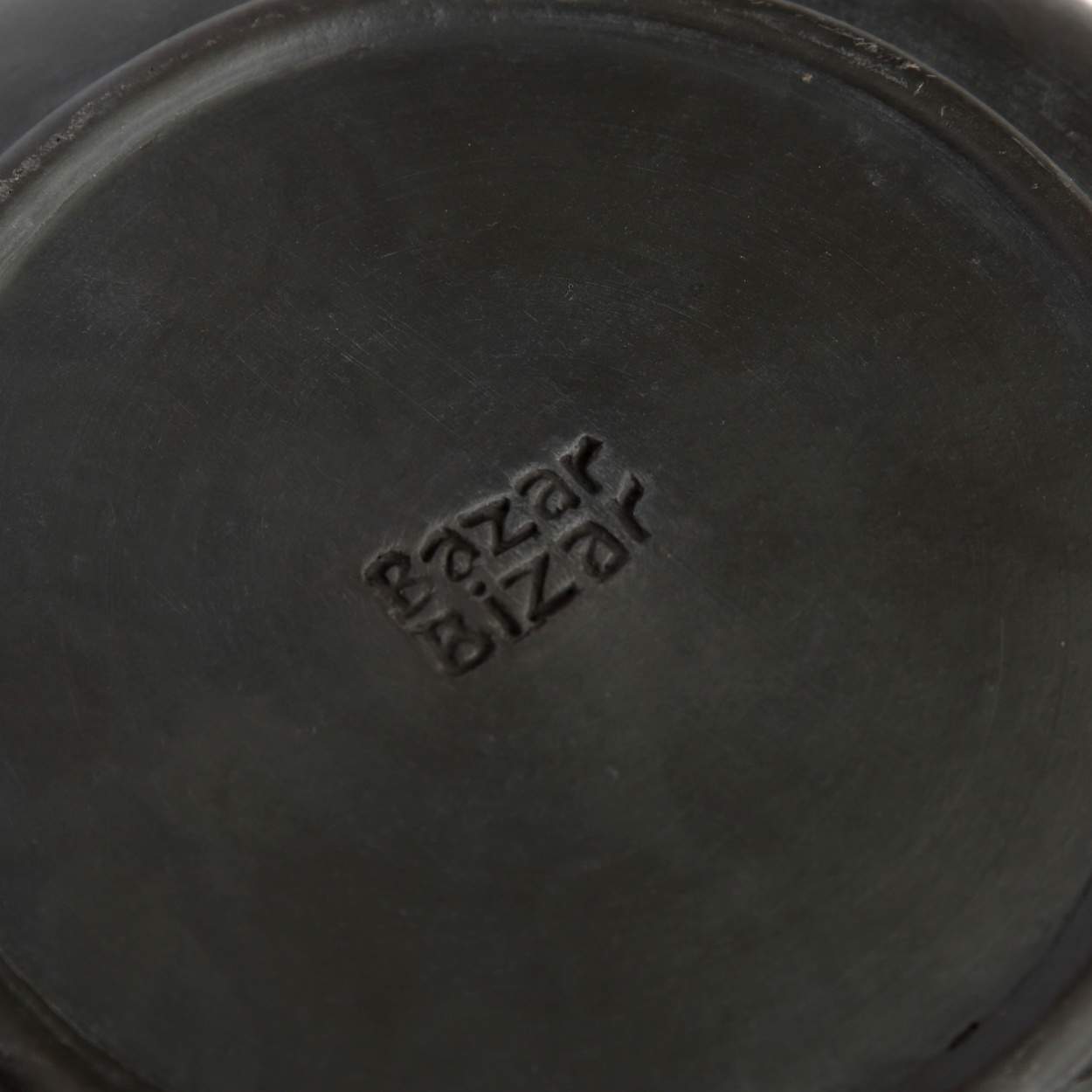 Bazar Bizar The Burned Diep Bord - Zwart - H5 x B22 cm