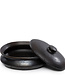 Bazar Bizar The Burned Oval Pot - Zwart - L26 x B22 x H11 cm