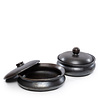 Bazar Bizar The Burned Oval Pot - Zwart - L26 x B22 x H11 cm Bazar Bizar The Burned Oval Pot - Zwart - L26 x B22 x H11 cm