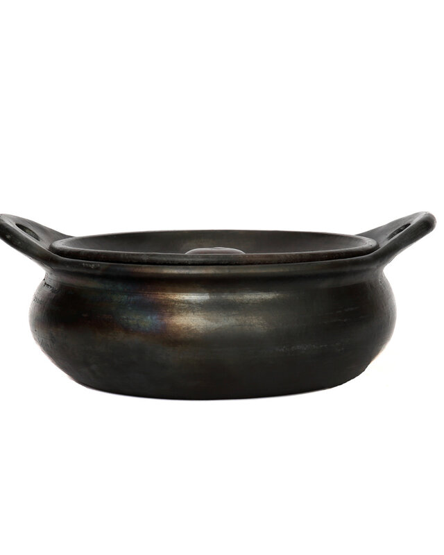 Bazar Bizar The Burned Pot - Zwart - L26 x B21 x H10 cm