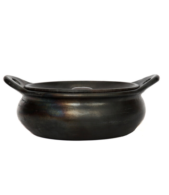 Bazar Bizar The Burned Pot - Zwart - L26 x B21 x H10 cm