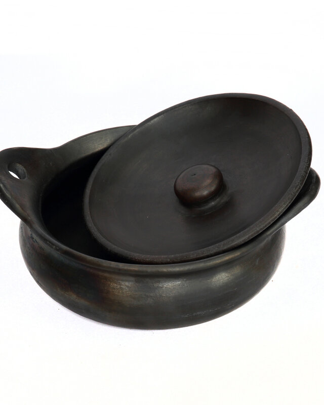 Bazar Bizar The Burned Pot - Zwart - L26 x B21 x H10 cm