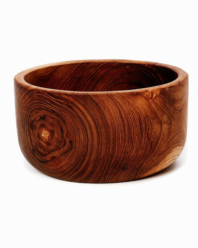 Bazar Bizar The Teak Root Saladeschaal - L15 x B15 x H8 cm