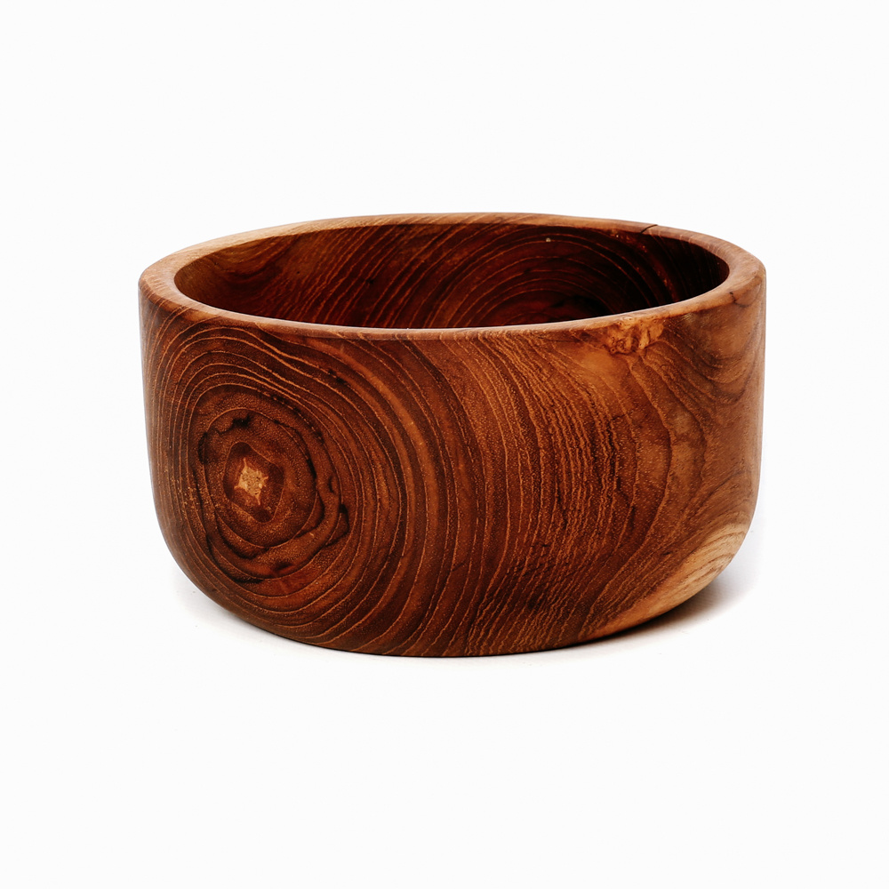 Bazar Bizar The Teak Root Saladeschaal - L15 x B15 x H8 cm