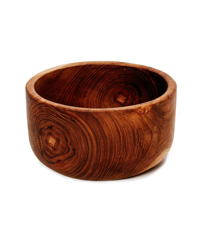 Bazar Bizar The Teak Root Saladeschaal - L15 x B15 x H8 cm