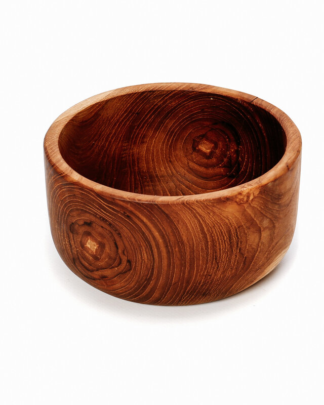 Bazar Bizar The Teak Root Saladeschaal - L15 x B15 x H8 cm
