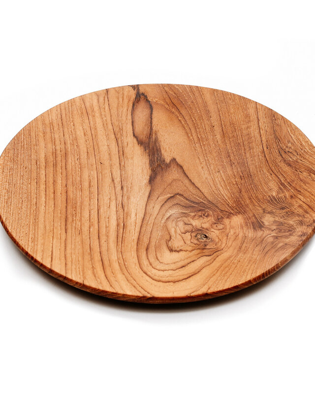Bazar Bizar The Teak Root Rond Bord - Naturel - Meerdere Maten