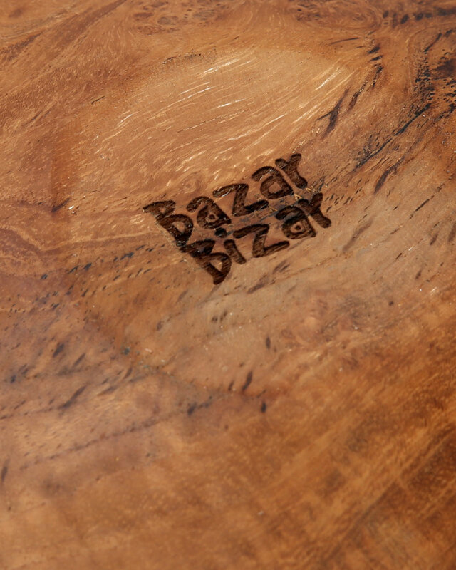 Bazar Bizar The Teak Root Rond Bord - Naturel - Meerdere Maten