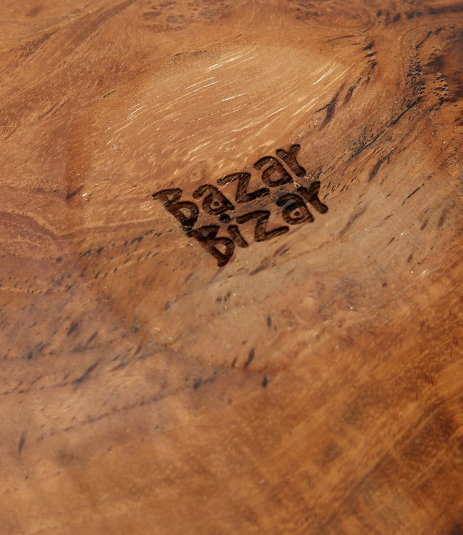 Bazar Bizar The Teak Root Rond Bord - Naturel - Meerdere Maten