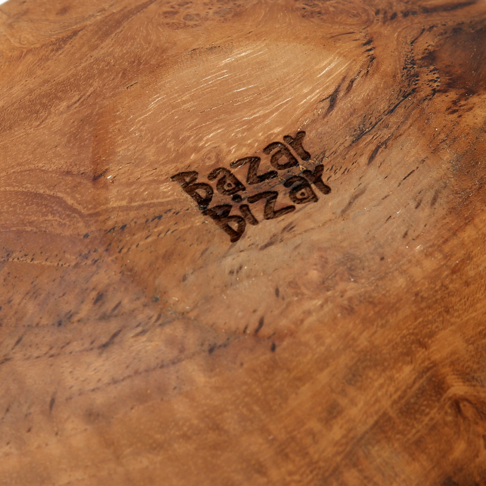 Bazar Bizar The Teak Root Rond Bord - Naturel - Meerdere Maten