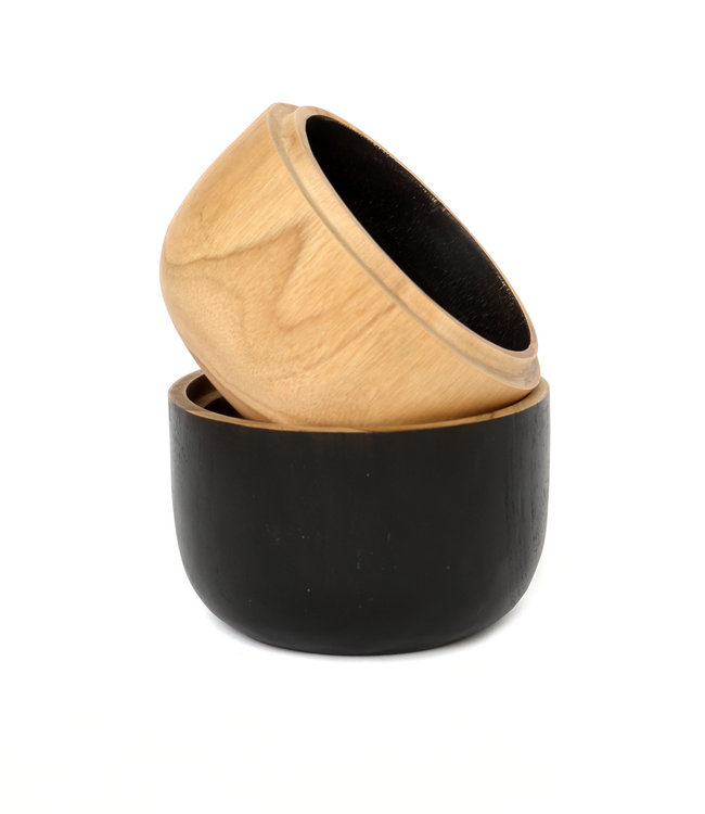 Bazar Bizar The Bondi Dubbele Kom - H14 x B12 cm