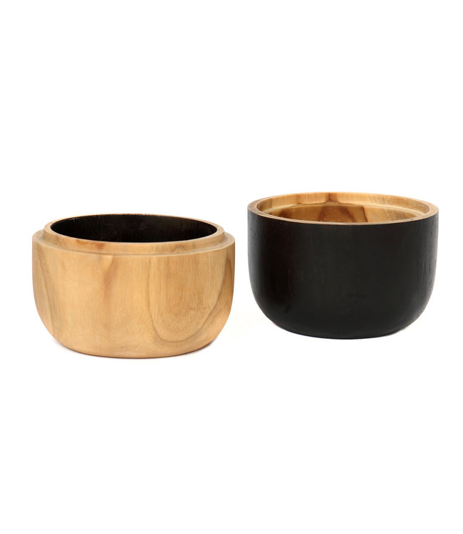 Bazar Bizar The Bondi Dubbele Kom - H14 x B12 cm