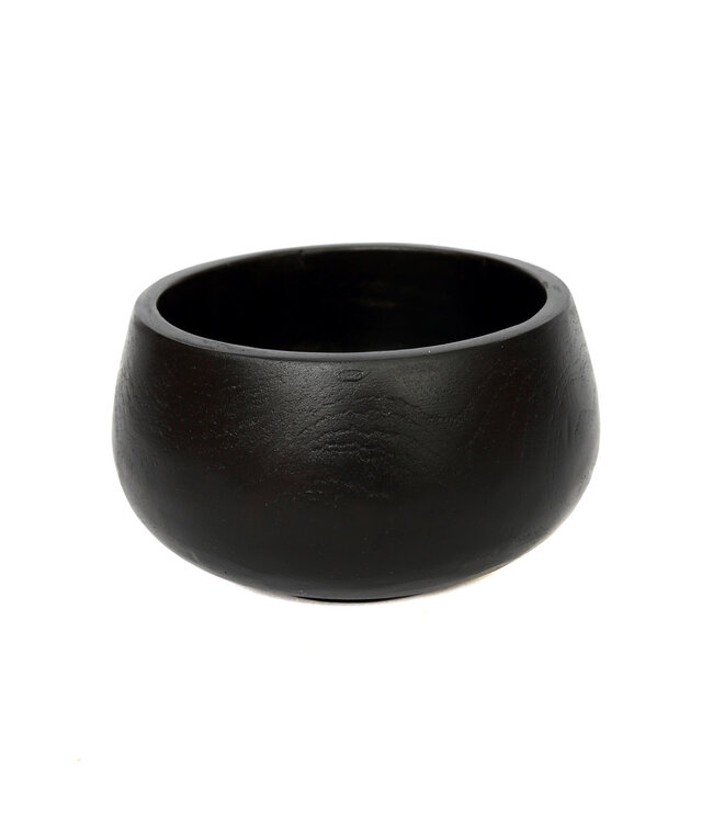 Bazar Bizar The Bondi Zwarte Kom - H9 x B15 cm