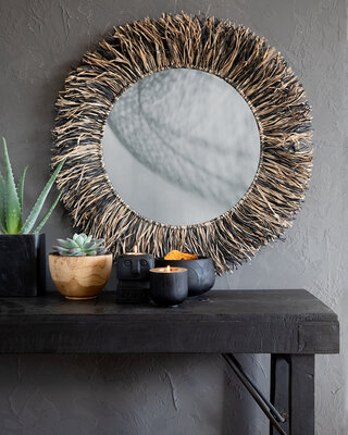 Bazar Bizar The Bondi Zwarte Kom - H9 x B15 cm