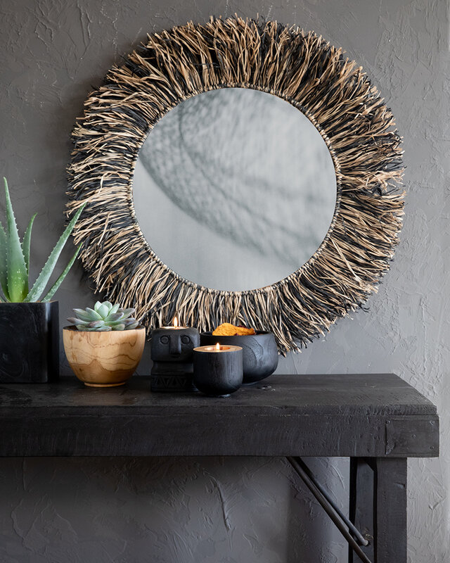 Bazar Bizar The Bondi Zwarte Kom - H9 x B15 cm