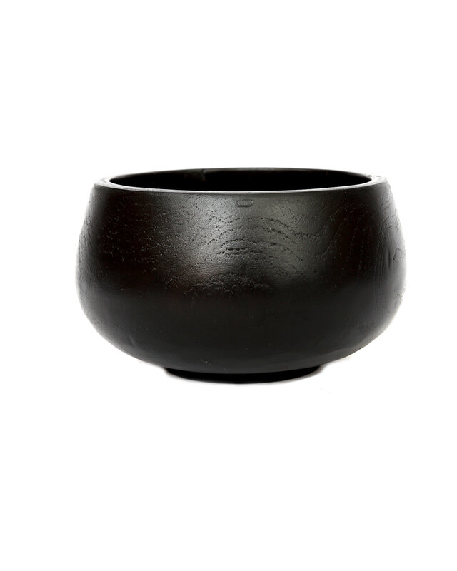 Bazar Bizar The Bondi Zwarte Kom - H9 x B15 cm