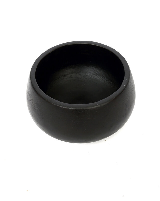 Bazar Bizar The Bondi Zwarte Kom - H9 x B15 cm