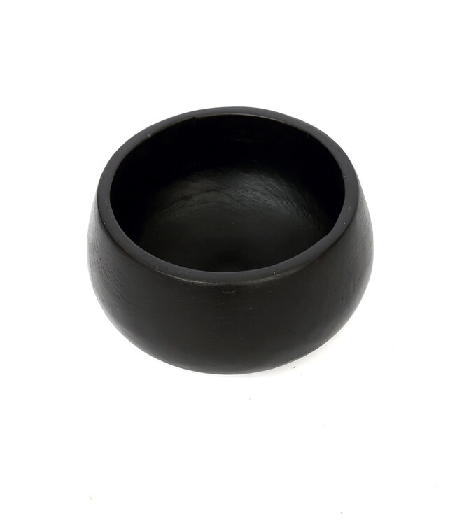Bazar Bizar The Bondi Zwarte Kom - H9 x B15 cm