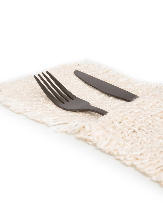 Bazar Bizar The Oh My Gee Bestekhouder - Crème - Set van 4