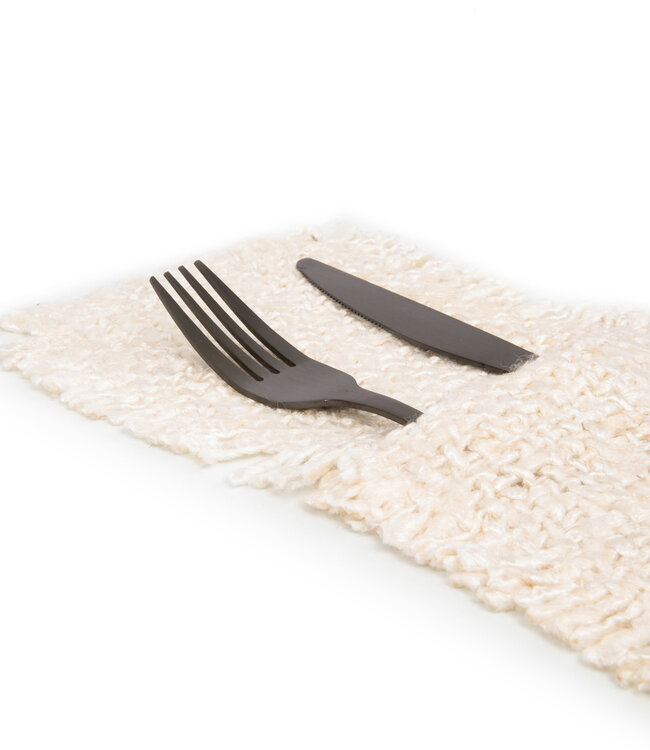 Bazar Bizar The Oh My Gee Bestekhouder - Crème - Set van 4