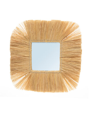 Bazar Bizar The Goa Spiegel - Naturel - L48 x B48 cm