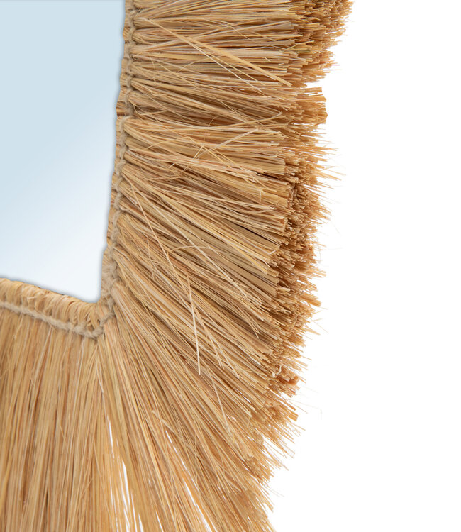 Bazar Bizar The Goa Spiegel - Naturel - L48 x B48 cm