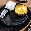 The Beaded Servetringen - Zwart - Set van 4