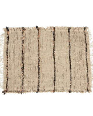 Bazar Bizar The Oh My Gee Placemat - Beige & Zwart - Set van 4
