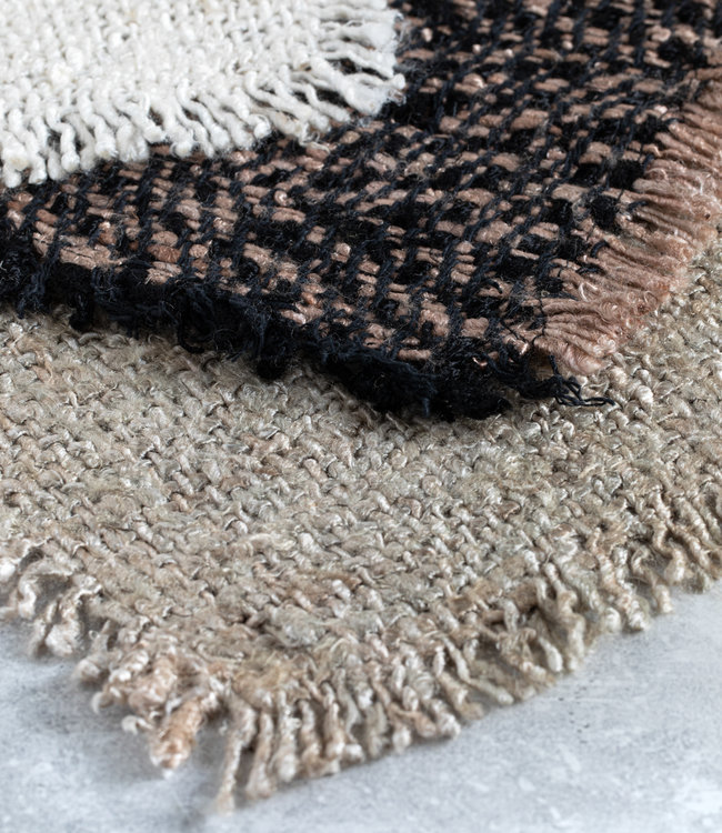 Bazar Bizar The Oh My Gee Placemat - Zwart & Koper - Set van 4