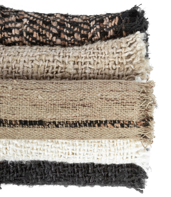 Bazar Bizar The Oh My Gee Placemat- Zwart & Navy - Set van 4