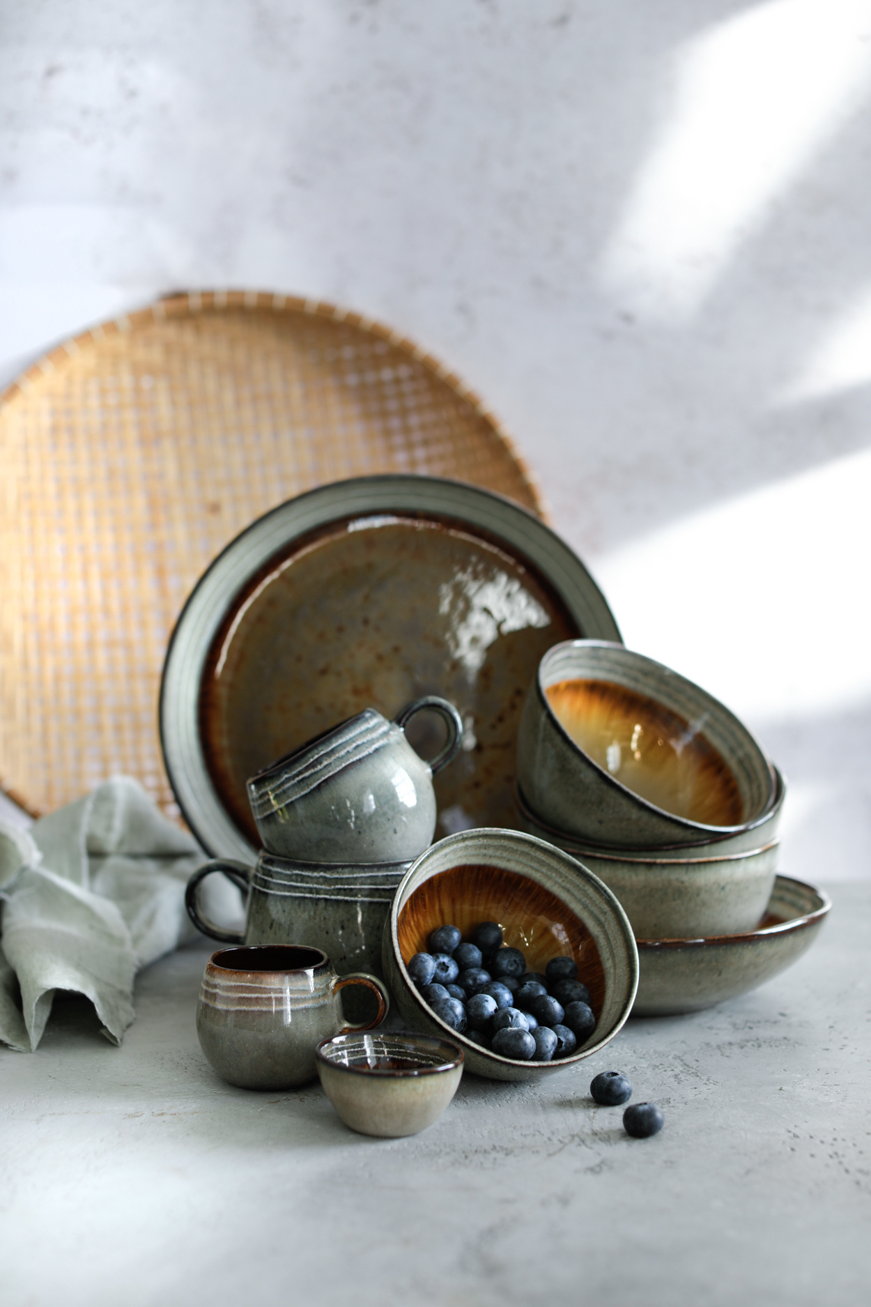 Bazar Bizar The Comporta Pasta Bord - Set van 4