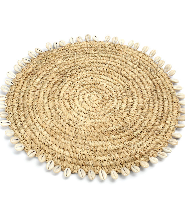 Bazar Bizar The Raffia Shell Placemat - Dia 38 cm