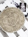 Bazar Bizar The Raffia Shell Placemat - Dia 38 cm