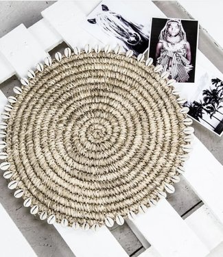 Bazar Bizar The Raffia Shell Placemat - Dia 38 cm