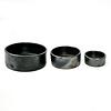 The Burned Cilinder Schotel - Zwart - Set van 3