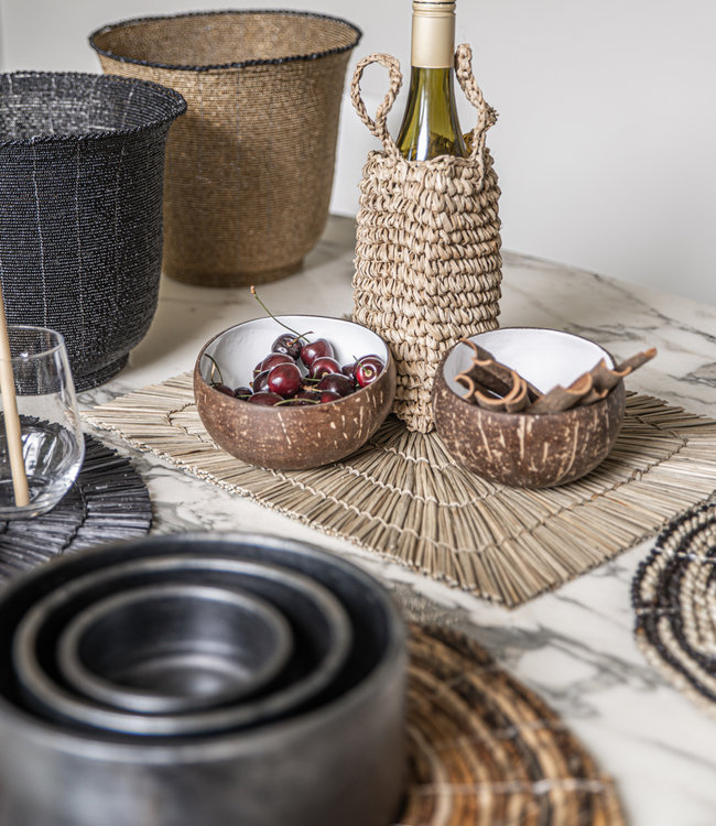 Bazar Bizar The Burned Cilinder Schotel - Zwart - Set van 3