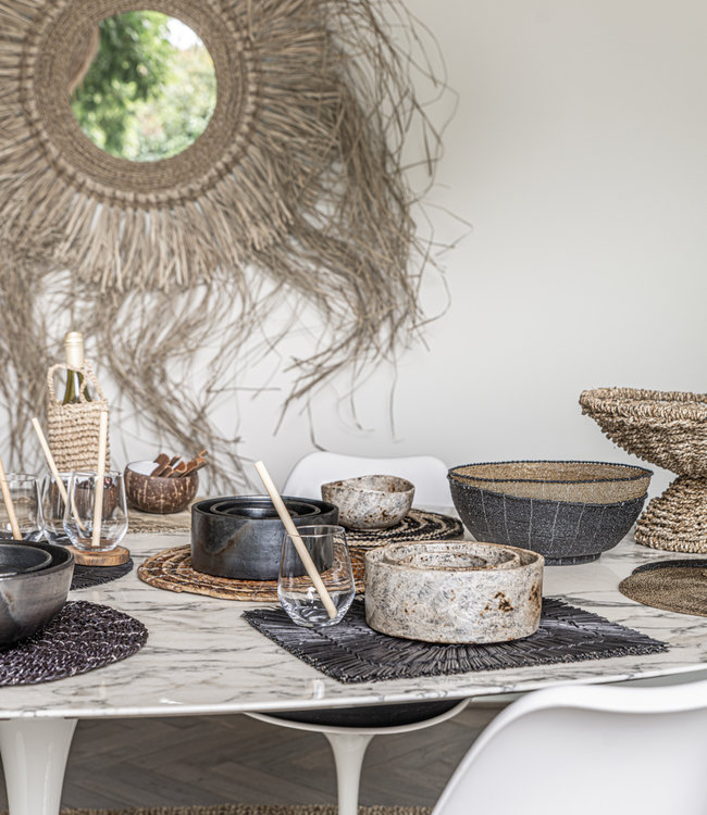 Bazar Bizar The Burned Cilinder Schotel - Zwart - Set van 3