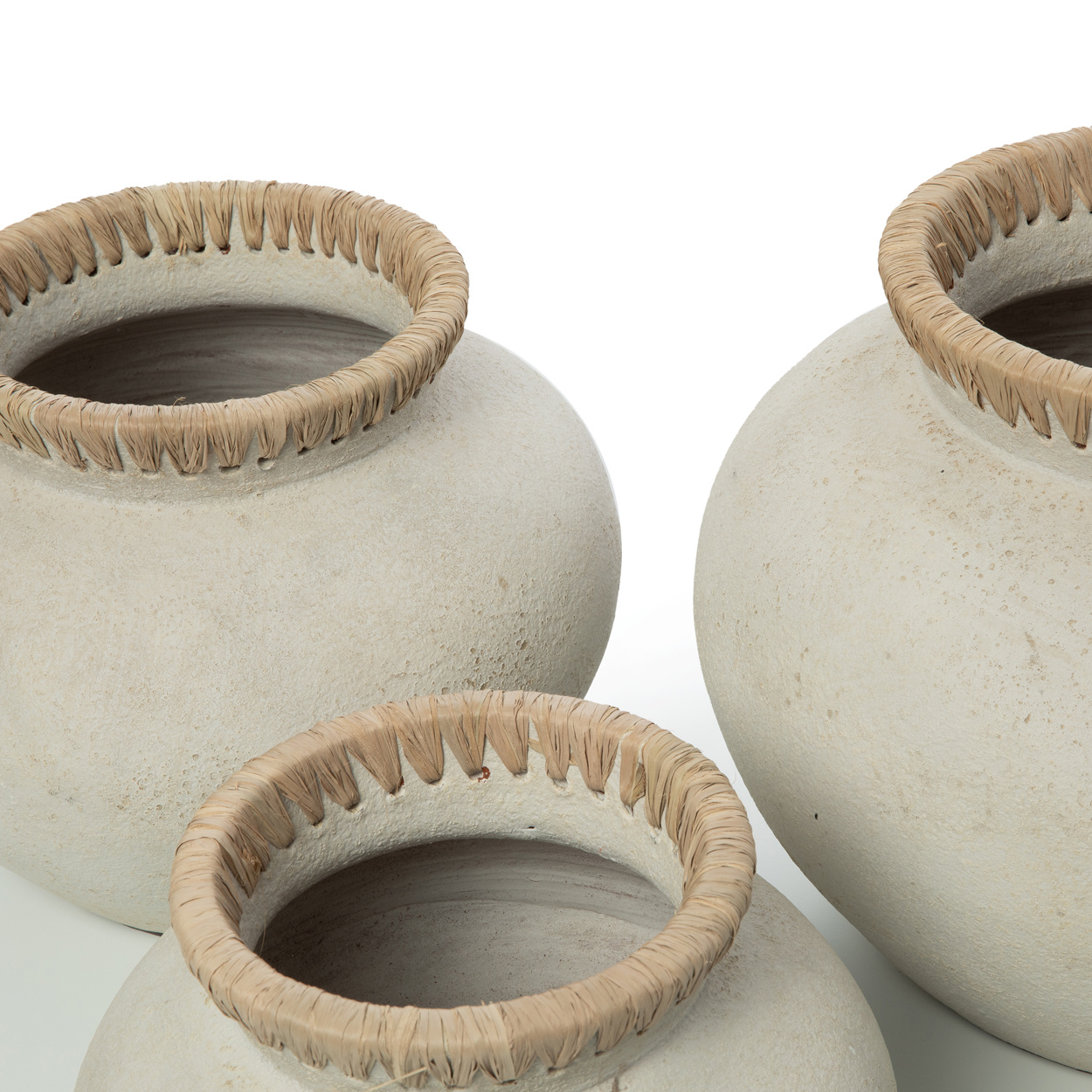 Bazar Bizar The Styly Vaas - Grijs & Naturel - Meerdere Maten