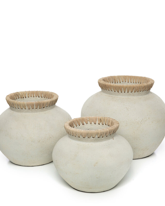 Bazar Bizar The Styly Vaas - Grijs & Naturel - Meerdere Maten