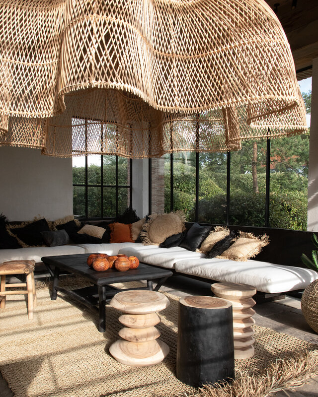 Bazar Bizar The Tribe Kruk - Naturel & Zwart